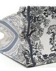 Gradient Canvas Embroidered Large D1ORiviera Toile De Jouy Book Tote Blue