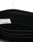 Nappa Intrecciato Zip Around Wallet Black