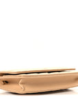 Caviar Quilted Wallet on Chain WOC Beige