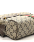 GG Supreme Monogram Web Small Ophidia Shoulder Bag Brown