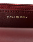 Lambskin Quilted CHNL 19 Wallet On Chain WOC Burgundy
