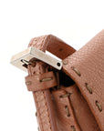 Calfskin Romano Selleria Mini Mama Baguette Bois De Rose