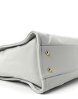 Calfskin Small Deauville Tote Light Grey