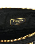 Re-Nylon Tessuto Impuntu Quilted Re-Edition 1995 Chaine Pouch Black