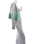 Caviar Quilted Medium Boy Flap Green
