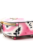 City Calfskin Tie Dye Print Mini Odette Backpack White Pink Black