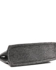 Wool Calfskin Rive Gauche Tote Grey