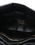 Nappa Maxi Intreccio Small Padded Cassette Crossbody Bag Black