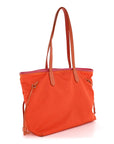 Tessuto Nylon Saffiano Tote Papaya Ibisco