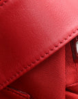 Calfskin Quilted Boy Bucket Bag Red