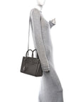 Grained Calfskin Baby Sac De Jour Fog