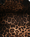 DOLCE GABBANA Calfskin Medium Fefe Tote Black