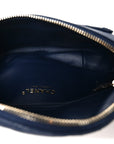 Caviar Quilted Filigree Waist Bag Blue
