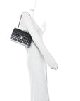 Lambskin Quilted Small Double Flap Black