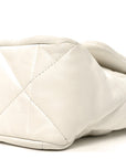 Quilted Large CHNL 19 Flap White