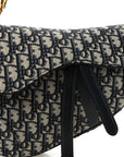 Oblique Saddle Bag Blue