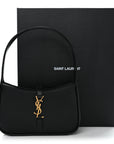 Smooth Calfskin Le 5 A 7 Mini Hobo Black