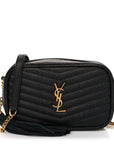 Grain De Poudre Matelasse Monogram Mini Lou Camera Bag Black