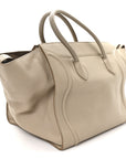Supple Calfskin Large Phantom Luggage Dune