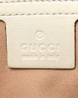 Calfskin Matelasse Small GG Marmont Shoulder Bag White