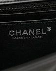 Lambskin Quilted Mini Rectangular Flap Black