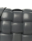 Nappa Maxi Intreccio Padded Cassette Crossbody Bag Thunder