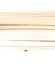 Lambskin Quilted Pillow Crush Wallet On Chain WOC White