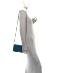 Caviar Quilted Boy Wallet On Chain WOC Blue
