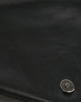 Calfskin Y Quilted Monogram Large Loulou Chain Satchel Black