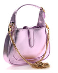 Laminated Nappa Nano Jackie 1961 Hobo Metallic Pink