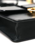 Smooth Calfskin 30 Montaigne Flap Bag Black