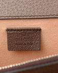 GG Supreme Monogram Textured Dollar Calfskin Top Handle Dionysus Shoulder Bag Beige Ebony New Acero