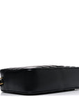 Calfskin Matelasse Monogram Lou Camera Bag Black