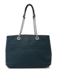 Nappa Intrecciato Medium Classic Chain Strap Tote Mallard
