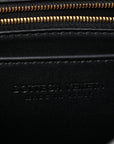 Nappa Intrecciato Small East West Andiamo Shoulder Bag Black