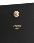 Shiny Calfskin Triomphe Multipochette Black