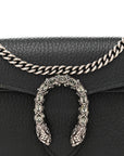 Dollar Calfskin Crystal Super Mini Dionysus Shoulder Bag Black