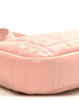 Calfskin Quilted Small Lola Camera Bag Dusty Pink