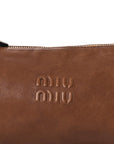 Nappa Aviator Mini Pouch Rovere