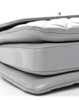 Lambskin Quilted Small Trendy CC Flap Dual Handle Bag Grey