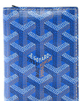 Goyardine Saint Marc Folding Card Case Sky Blue