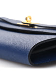 Epsom Kelly Wallet To Go Bleu Saphir