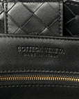 Nappa Intrecciato Medium Andiamo Shoulder Bag Black
