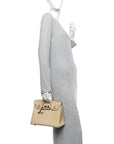 Ostrich Birkin 25 Parchemin