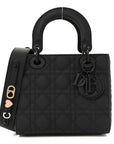 Ultra Matte Calfskin Cannage Small My ABCD1OR Lady D1OR Black