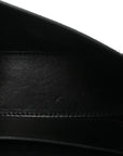 Shiny Calfskin Monochrome Crocodile Embossed Small Hourglass Evening Chain Bag Black