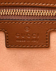 GG Supreme Monogram Medium Padlock Shoulder Bag Beige Ebony Brown Sugar