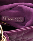 Lambskin Cannage Small My ABCD1OR Lady D1OR Purple