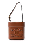 Smooth Calfskin Medium Cuir Triomphe Box Tan