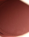 Calfskin Shearling Small Bunny Shoulder Bag Peach Bloom